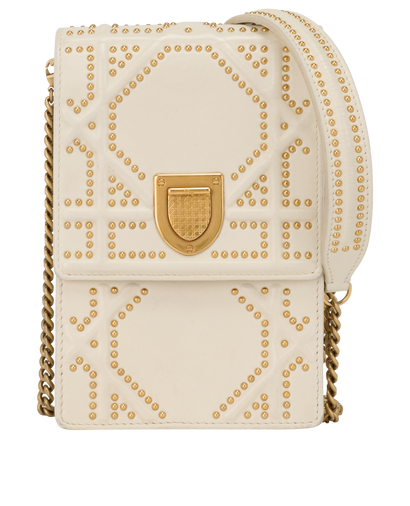 Vertical Diorama, &pound;695, Handbags, White, Leather, Front view